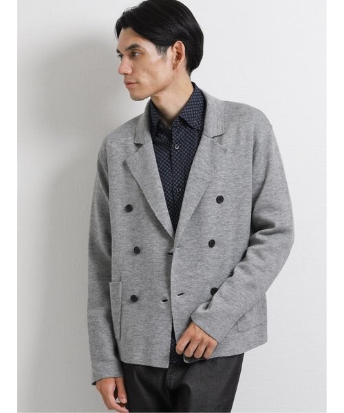 m.f.エディトリアル ウォッシャブル ダブルニットジャケット｜エムエフ