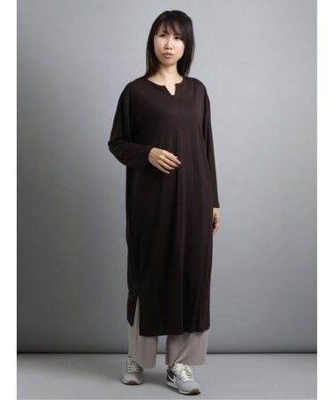 長袖ワンピース＋プリーツパンツセット