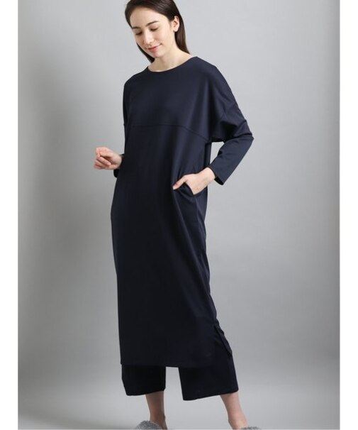 ストレッチスムース セットアップ 2WAY7分袖ワンピース
