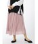 m.f.エディトリアル プラチナシフォン ギャザーロングスカート