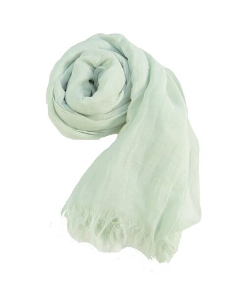 綿麻無地 シワ加工ストール