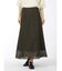 m.f.エディトリアル レース ロングフレアースカート