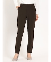 ダブルクロス セットアップ テーパードパンツ 茶