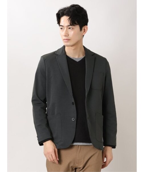 m.f.エディトリアル アーバン スクエア/URBAN SQUARE ツイル 2ボタン テーラードジャケット
