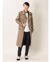 m.f.エディトリアル ダブルフェイスカルゼ トレンチコート