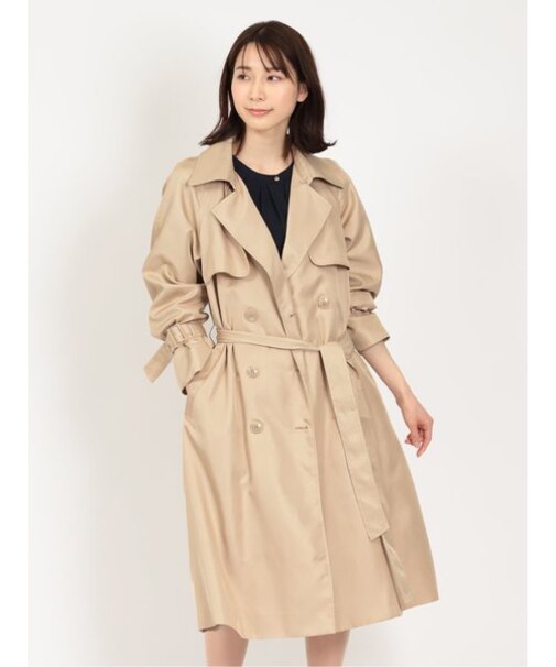 着流し ダブルトレンチコート