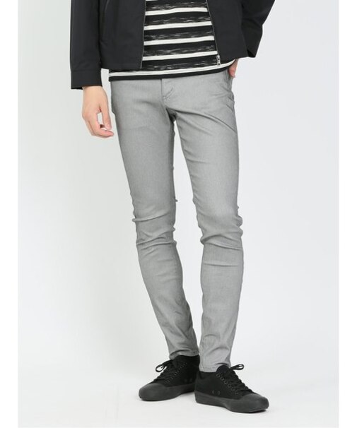 接触冷感ストレッチ スキニーパンツ カルゼ