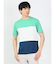 三段切替 クルーネック半袖Tシャツ