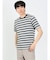 ミックスボーダー クルーネック半袖Tシャツ