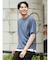 kaule 裾フェイクレイヤード クルーネック半袖Ｔシャツ