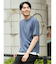 kaule 裾フェイクレイヤード クルーネック半袖Ｔシャツ