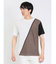 接触冷感 切替クルーネック半袖Tシャツ