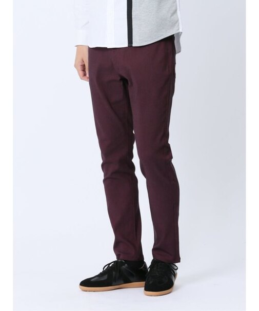 ハイパーストレッチ スリムパンツ ワイン