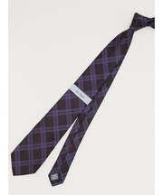 セッテピエゲ シルクチェック柄 レギュラータイ 8.0cm幅