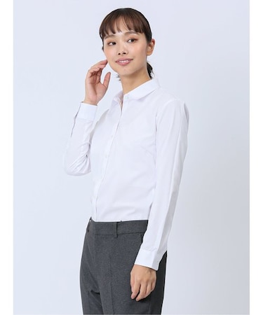 【WEB限定】形態安定ストレッチ レギュラーカラー長袖シャツ