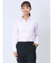 【WEB限定】形態安定ストレッチ ギャザースキッパー長袖シャツ