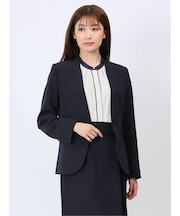 ダブルクロス カラーレスジャケット 紺(セットアップ可能)