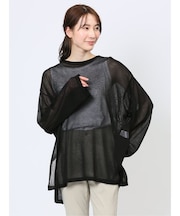 ハンチ/HUNCH 無地 オーバーサイズ シアーニット