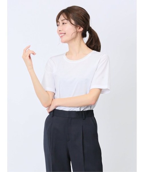 チュール衿 半袖Ｔシャツ