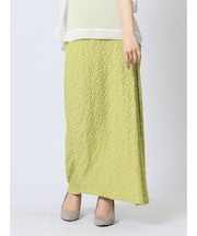 ハンチ/HUNCH カットジャガード ボックスタック ロングスカート