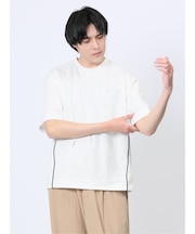 パイピング クルーネック半袖Tシャツ