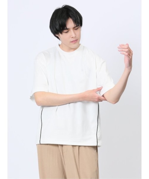 パイピング クルーネック半袖Tシャツ