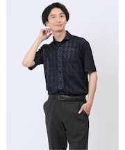 Biz クールパス ショートワイドカラー半袖 ビズシャツ