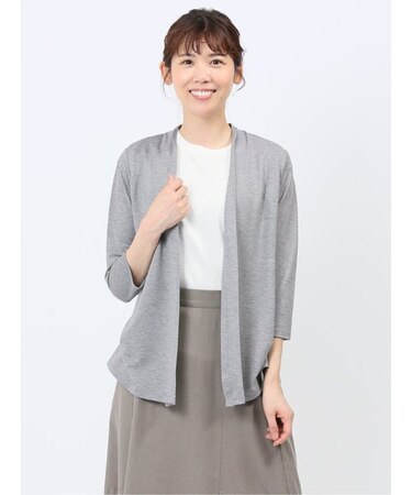 7分袖 ラメニットカーディガン