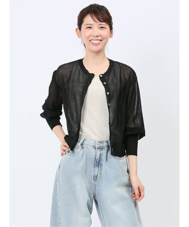 ハンチ/HUNCH ドッキング シアー カーディガン