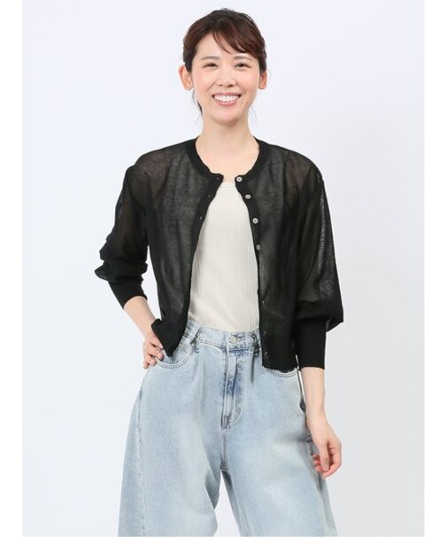 ハンチ/HUNCH ドッキング シアー カーディガン