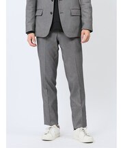 スーパーストレッチ スリムフィット ノータックスラックス バーズアイグレー(セットアップ可能)