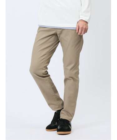 クロスストレッチ トラウザースキニーパンツ 裏カラー