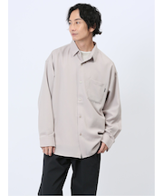 無地 レギュラーカラー長袖シャツ