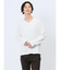 リンクスアーガイル フェイクVネック長袖Tシャツ