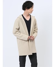 ふくれチェックジャガード フーディガン