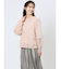 袖シアー切替 クルーネックプルオーバー