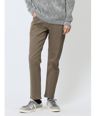 クロスストレッチ裏起毛 スリムパンツ