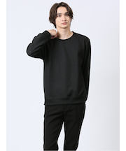 ワッフルジャガード クルーネック長袖Tシャツ