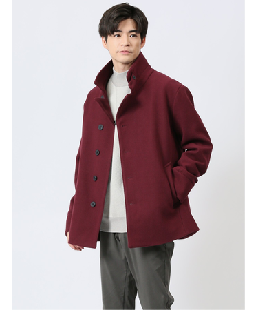 ニットメルトン シングルコート