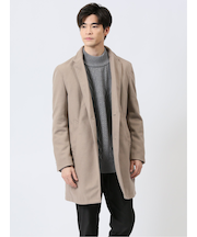 ニットメルトン チェスターコート