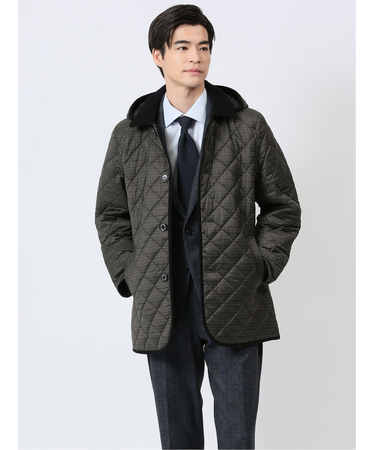 フード着脱 中綿キルティングジャケット