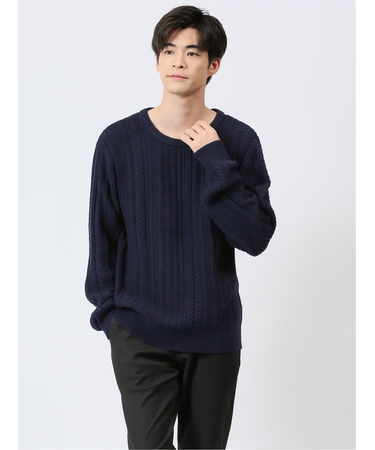 ふわもち ケーブル クルーニット