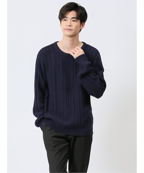 ふわもち ケーブル クルーニット