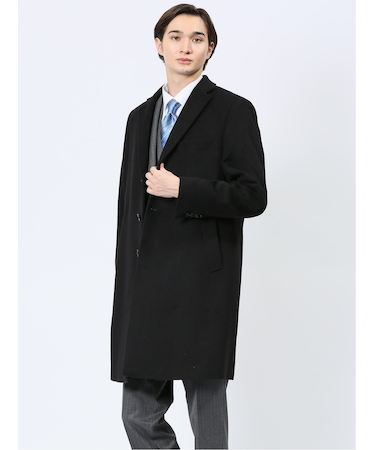 ウール混 ショートビーバー チェスターコート