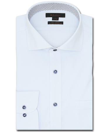 ノーアイロンストレッチ スタンダードフィット カッタウェイ長袖ニットシャツ