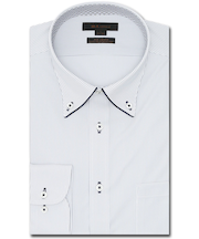 ノーアイロンストレッチ スタンダードフィット ボタンダウン長袖ニットシャツ