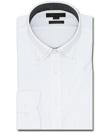 ノーアイロンストレッチ スタンダードフィット ボタンダウン長袖ニットシャツ