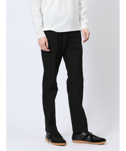 クロスストレッチ スリムパンツ ピンヘッド黒