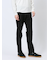 クロスストレッチ スリムパンツ ピンヘッド黒