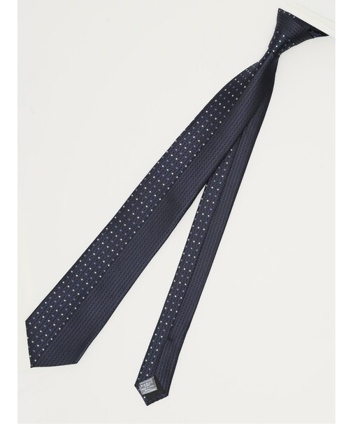 シルク混 パネル柄 レギュラータイ 7.5cm幅